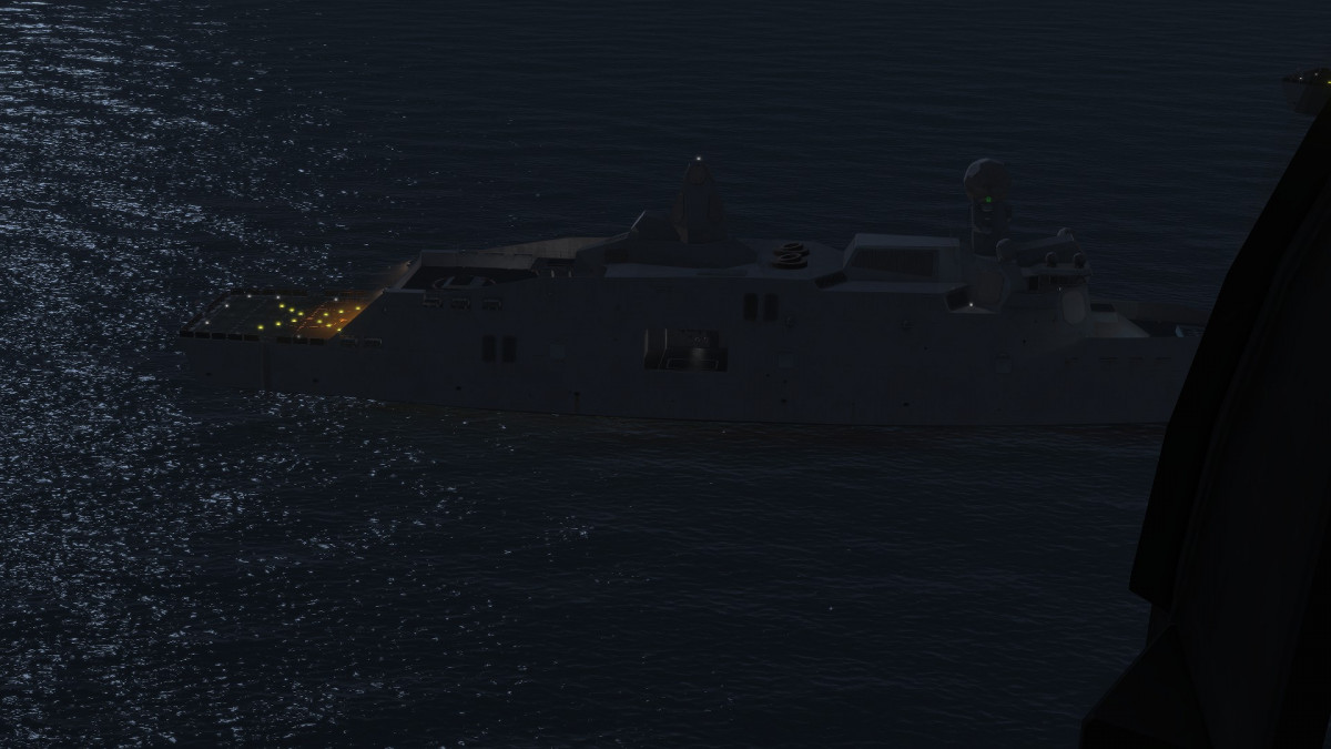 USS Liberty aus der Luft